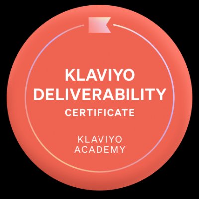 Klaviyo Deliverability Certified